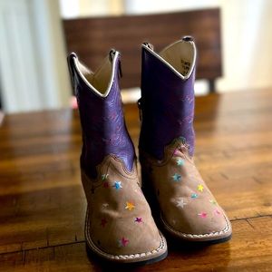 Old West genuine leather cowgirl Boots